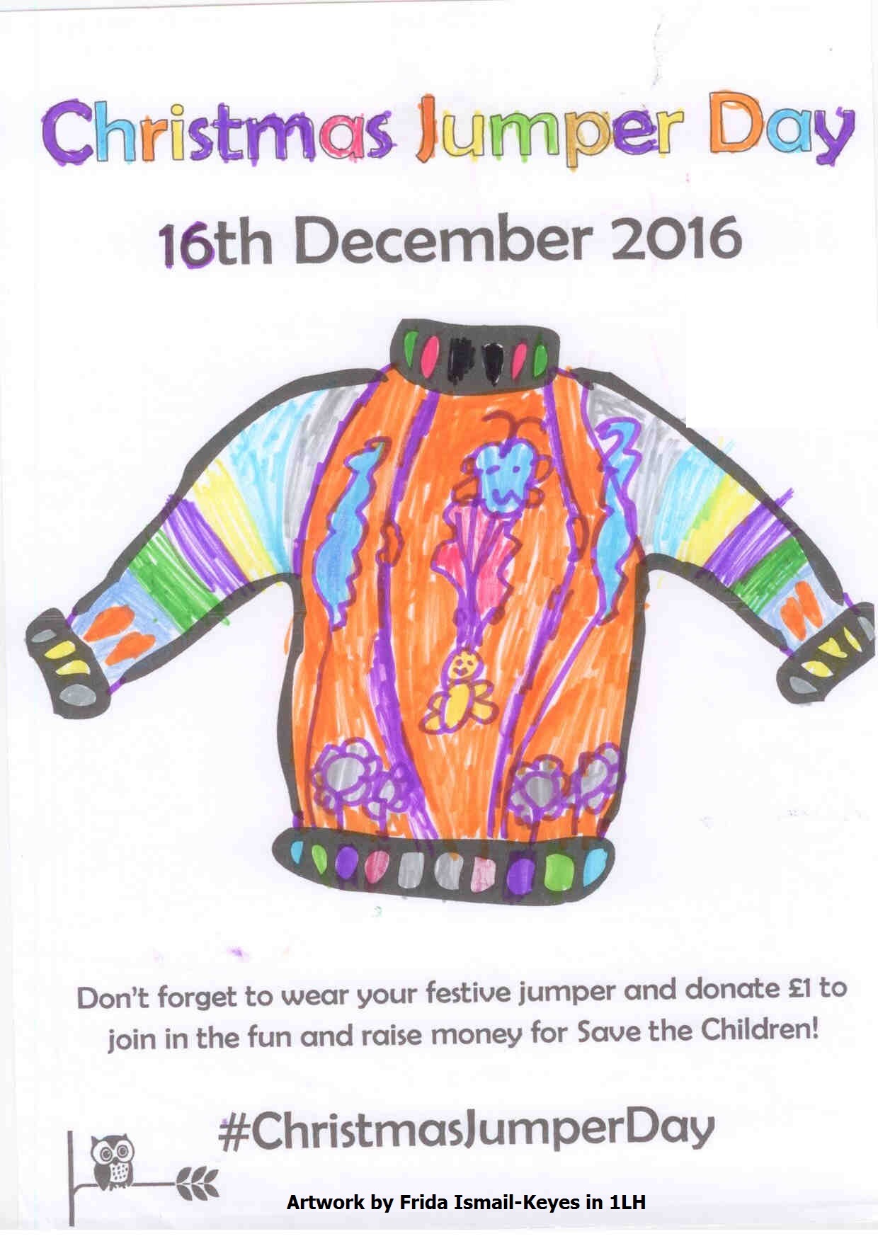 Christmas Jumper Day Posters - Oswald Road Primary School