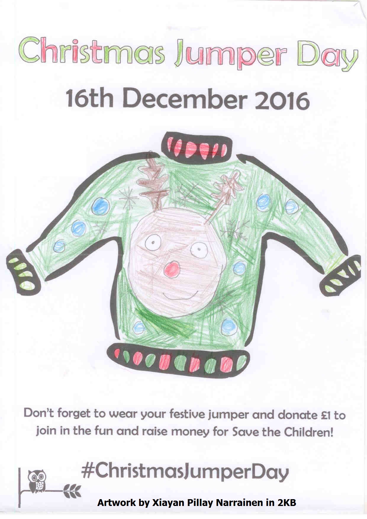 Christmas Jumper Day Posters Oswald Road Primary School