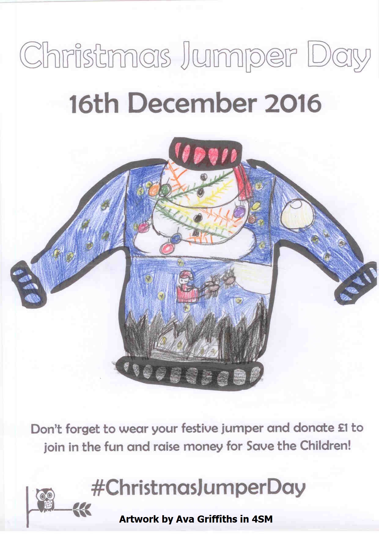 Christmas Jumper Day Posters - Oswald Road Primary School
