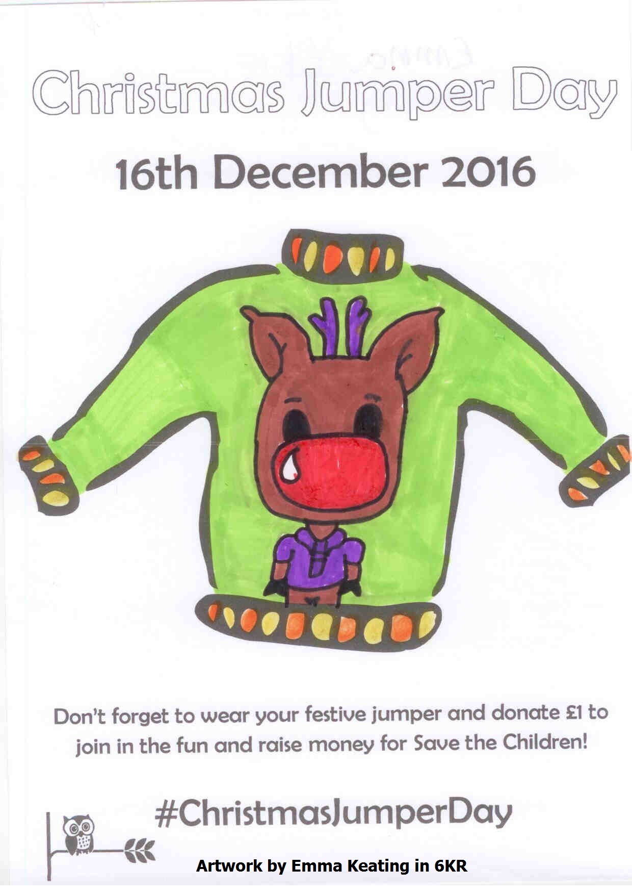 Christmas Jumper Day Posters Oswald Road Primary School